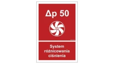ZNAK - BC058 System różnicowania ciśnienia 25 x 37 cm KS - Folia podłogowa foto.