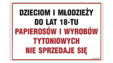 ZNAK - NC046 Działka prywatna nie zaśmiecać 30 x 20 cm FN - Folia samoprzylepna
