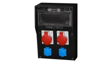 Rozdzielnica gumowa LIDO 12M - gniazda, 2x32A 5p, 2x230V /12 modułów/