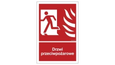 ZNAK - BC052 Drzwi przeciwpożarowe lewostronne 35 x 51,8 cm TS - Płyta TD foto.