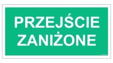 ZNAK - AC038 Przejście zawężone 100 x 50 cm KS - Folia podłogowa foto.
