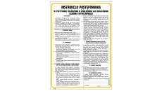 ZNAK - IAA30 Instrukcja postępowania w przypadku zgłoszenia o podłożeniu lub znalezieniu ładunku wybuchowego 24,5 x 35 cm FN - F