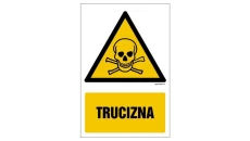 ZNAK - GF006 Trucizna 20 x 30 cm PN - Płyta 1mm