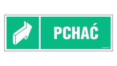 ZNAK - AC048 Pchać 30 x 10 cm PN - Płyta 1mm