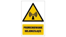 ZNAK - GF025 Promieniowanie niejonizujące - opakowanie 10 sztuk 5 x 7,5 cm TS - Płyta TD foto.