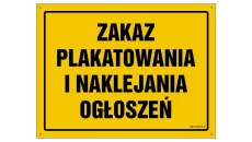 ZNAK - OA174 Przejście 30 x 21,5 cm BN - Płyta żółta 0,6mm