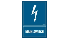 ZNAK - HG056 Main switch 15 x 22,5 cm PN - Płyta 1mm