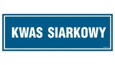 ZNAK - NC056 Kwas siarkowy 60 x 20 cm FN - Folia samoprzylepna