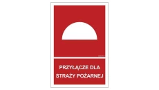 ZNAK - BB023 Przyłącze dla straży pożarnej 50 x 74 cm TS - Płyta TD foto.