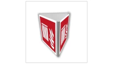 ZNAK - BF808 Bateria stałego urządzenia gaśniczego (3D dościenny) 15 x 15 cm PN - Płyta 1mm