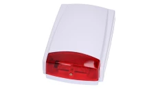 Sygnalizator zewnętrzny, optyczno-akustyczny, diody LED, światło czerwone, przetwornik piezoelektryczny, 115dB Fox MR300RD 12V
