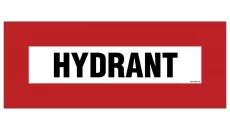 ZNAK - BC110 Hydrant 36 x 14 cm PS - Płyta 1mm foto.