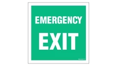 ZNAK - AC063 Emergency EXIT 35 x 35 cm TS - Płyta TD foto.