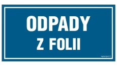 ZNAK - OA106 Odpady z folii 20 x 10 cm FN - Folia samoprzylepna