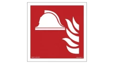 ZNAK - BF004 Zestaw sprzętu przeciwpożarowego 50 x 50 cm PN - Płyta 1mm