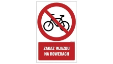 ZNAK - GC065 Zakaz wchodzenia z wózkami 30 x 45 cm TS - Płyta TD foto.