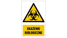 ZNAK - GF023 Skażenie biologiczne 20 x 30 cm KS - Folia podłogowa foto.
