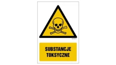 ZNAK - GF005 Substancje toksyczne 70 x 105 cm PS - Płyta 1mm foto.