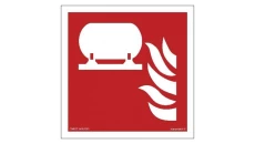 ZNAK - BF012 Stacjonarna instalacja przeciwpożarowa 50 x 50 cm KN - Folia podłogowa