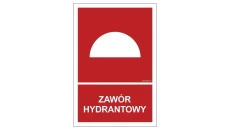 ZNAK - BB015 Zawór hydrantowy 15 x 22,2 cm KS - Folia podłogowa foto.