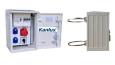 ROZDZIELNICA BUDOWLANA NA SŁUP KANLUX (2X2P+Z, 1X16A/5P) RB26x40 K40-00012W-LOP-S0-KANLUX