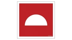 ZNAK - BA005 Zestaw sprzętu pożarniczego 15 x 15 cm PS - Płyta 1mm foto.