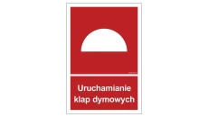 ZNAK - BB002 Uruchamianie klap dymowych 35 x 51,8 cm KN - Folia podłogowa