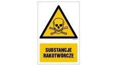 ZNAK - GF007 Substancje rakotwórcze 35 x 52,5 cm FS - Folia samoprzylepna foto.