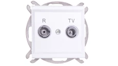 SONATA Gniazdo RTV zakończeniowe biały mat GPA-10RPZ/m/75