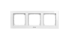 SONATA Ramka potrójna do łączników IP-44 biały mat RH-3R/75