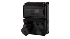 Rozdzielnica LAGO 10M SCENIC - gniazda proste 16A 5p, 3x230V /10 modułów/