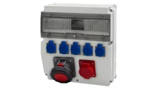 Rozdzielnica CAJA 15M - gniazda 32A 5p, 63A 5p, 5x230V /15 modułów/