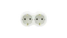 Rozgałęźnik wtyczkowy dwukrotny z/u schuko R-21S/B W-72004
