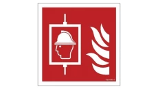 ZNAK - BF017 Dźwig dla straży pożarnej 25 x 25 cm KS - Folia podłogowa foto.