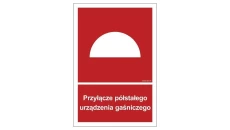 ZNAK - BB004 Przyłącze półstałego urządzenia gaśniczego 15 x 22,2 cm PN - Płyta 1mm