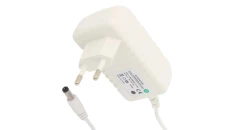 POSB24050A-WH 24V/0.5A/12W biały, adapter horyzontalny, gniazdo AC:CEE7/16. wtyk DC:2.1/5.5(+)