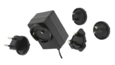 POS(B) 12V/1A/12W czarny, adapter horyzontalny, wtyk AC: EU/US/UK/AU. wtyk DC:2.1/5.5(+)
