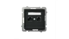 SONATA CZARNY MET. GNIAZDO KOMPUTER+TELE FON