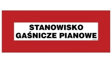 ZNAK - BC123 Stanowisko gaśnicze pianowe 54 x 21 cm TS - Płyta TD foto.