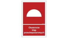 ZNAK - BB010 Otwieranie klap przeciwpożarowych 35 x 51,8 cm TS - Płyta TD foto.