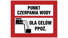 ZNAK - BC140 Przeciwpożarowy zbiornik wodny ...... m3 100 x 50 cm KS - Folia podłogowa foto.