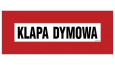 ZNAK - BC102 Klapa dymowa 36 x 14 cm FN - Folia samoprzylepna