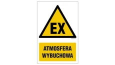 ZNAK - GF036 Atmosfera wybuchowa 10 x 15 cm PS - Płyta 1mm foto.