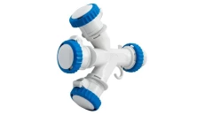 Adapter kempingowy wtyk 16A 3p przemysłowy IP67 , gniazdo 3x16A 3P przemysłowe IP67