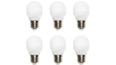 Żarówka LED E27 230V 6W kula 520lm ciepła komplet 6szt