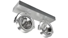 CREE LAMP - PIANO KINKIET SREBRNY 2X AR 111