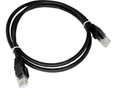 Patch-cord U/UTP kat.6 PVC 2.0m czarny KKU6CZA2