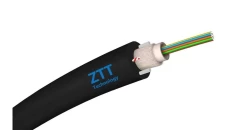 Kabel światłowodowy 2 włókna 2J SM 9/125 DAC zewnętrzny do ziemi, odporny na UV czarny ZTT 2000m