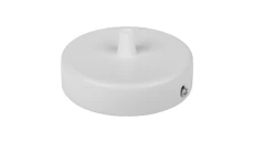 Maskownica do sufitu 80x25 biała do kabla w oplocie i lamp metalowa podsufitka