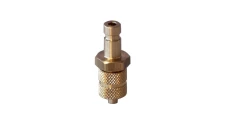 Króciec szybkozłącza DN2,7 typ 20, skręcany do węża fi 4x6 mm, mosiądz
